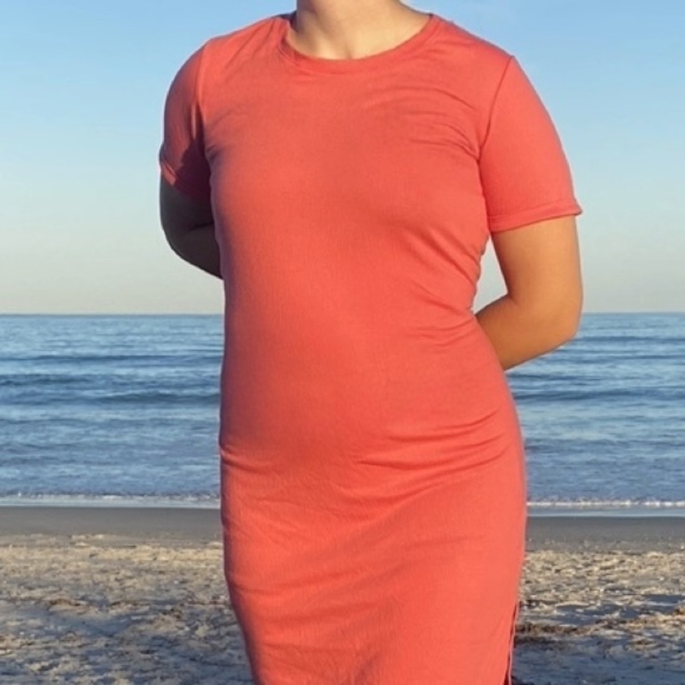 Jessica Simpson Vibrant Coral Top